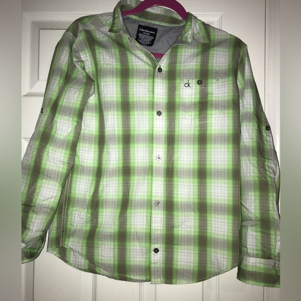 ✨️2 For $10✨️ Calvin Klein button down Large 14/16